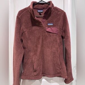 Patagonia Women's Synchilla Snap-T Fleece Pullover Burgandy